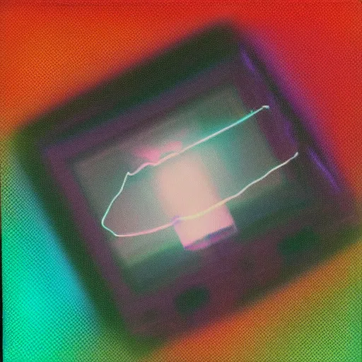 Image similar to vector flow field polaroid