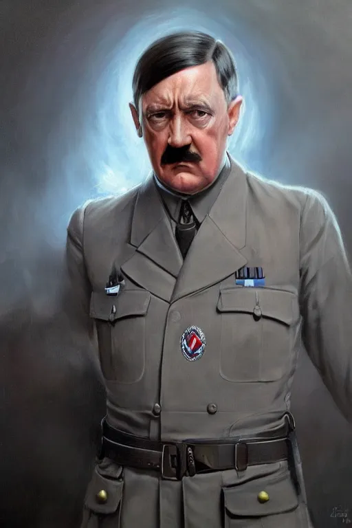 Image similar to adolf hitler like an alien, detailed, 8 k, trending on artstation, smooth, sharp focus artwork by mark arian, artgerm, mark keathley, greg rutkowski