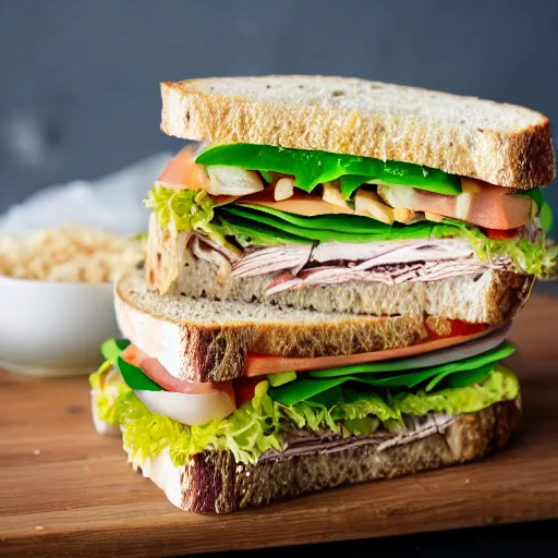 Prompt: healthy sandwiches that will blow your mind, blog, lifestyle, Insanely Detailed, 8k, UHD