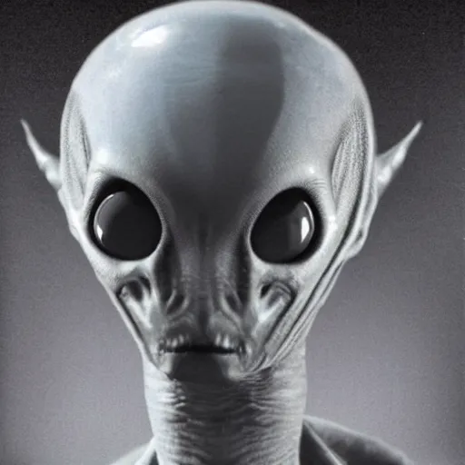 Image similar to Realistic photography of the first alien to be presented by the government