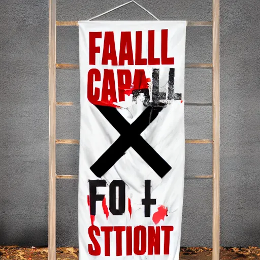 Image similar to Fall of capitalism, banner, srtstation, poster