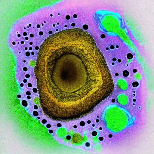 Prompt: 4 k microscope art microbiology