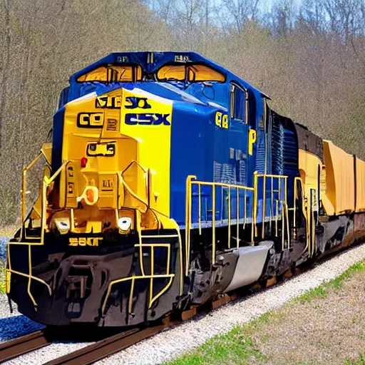 Image similar to csx locomotive with wings