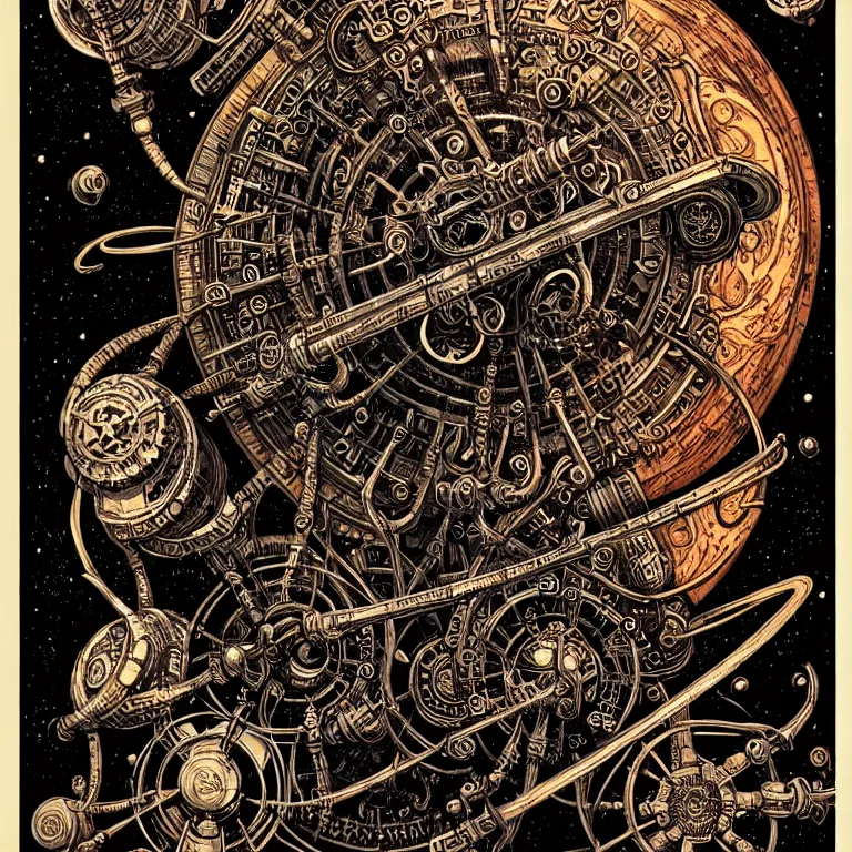 Image similar to ancient alchemist steampunk wizards laboratory, high details, intricately detailed, by vincent di fate, inking, 3 color screen print, masterpiece, trending on artstation, etching, sharp, details, hyper - detailed, hd, 4 k, 8 k