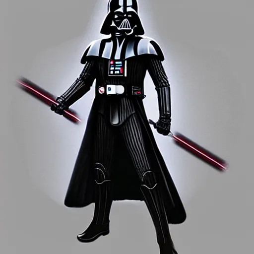 Image similar to darth vader as a redeemed jedi knight, concept art