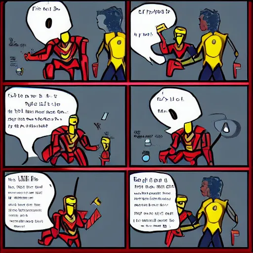 Prompt: if ironman is math teacher