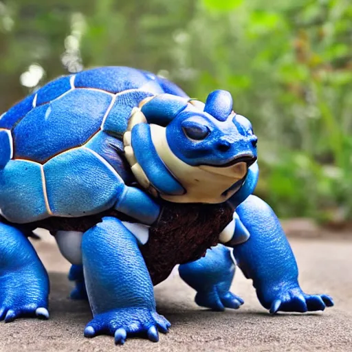 Image similar to national geographic professional photo of blastoise, award winning