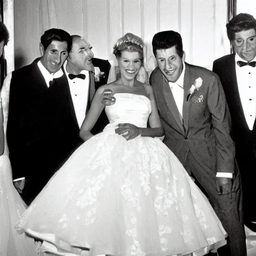 Prompt: Dean Martin and Jerry Lewis wedding