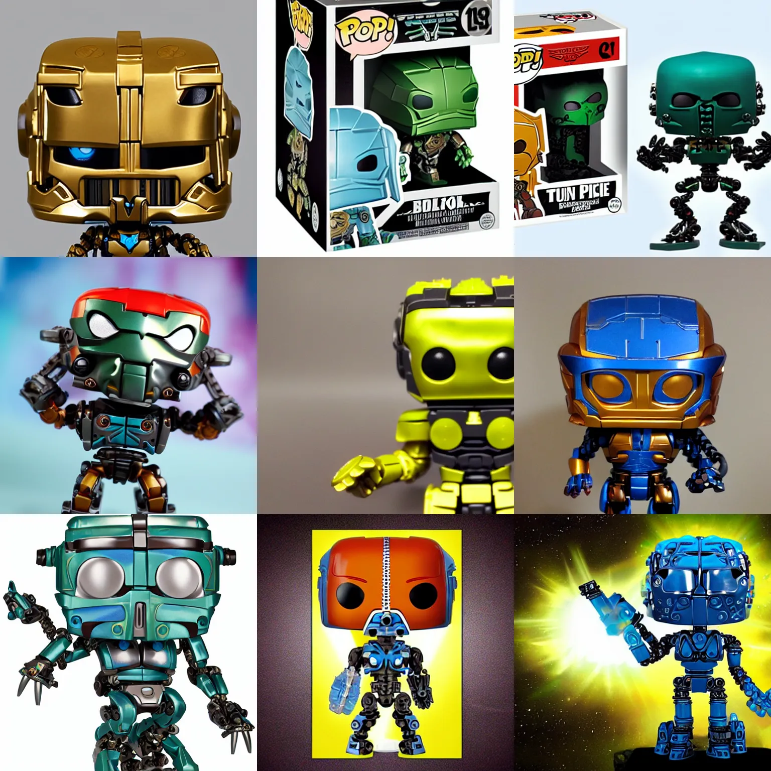 Prompt: bionicle Funko pop