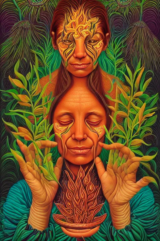 Prompt: The Ayahuasca Spirit, by Casey Weldon