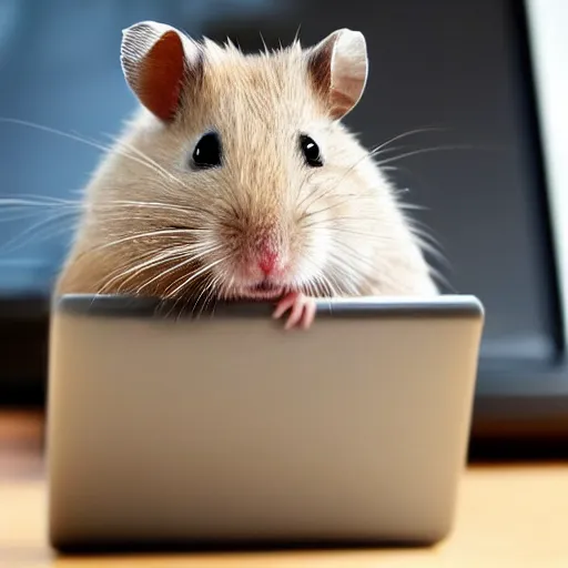 Image similar to hamster watching the computer