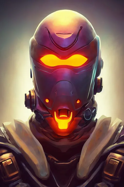 Image similar to epic mask helmet robot ninja portrait stylized as fornite style game design fanart by concept artist gervasio canda, behance hd by jesper ejsing, by rhads, makoto shinkai and lois van baarle, ilya kuvshinov, rossdraws global illumination radiating a glowing aura global illumination ray tracing hdr render in unreal engine 5