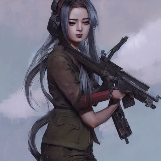 Image similar to portrait of a communist miku hatsune, epic, tragic, military art, fantasy, dieselpunk, hd shot, digital portrait, beautiful, artstation, comic style, by artgerm, guy denning, jakub rozalski, magali villeneuve and charlie bowater