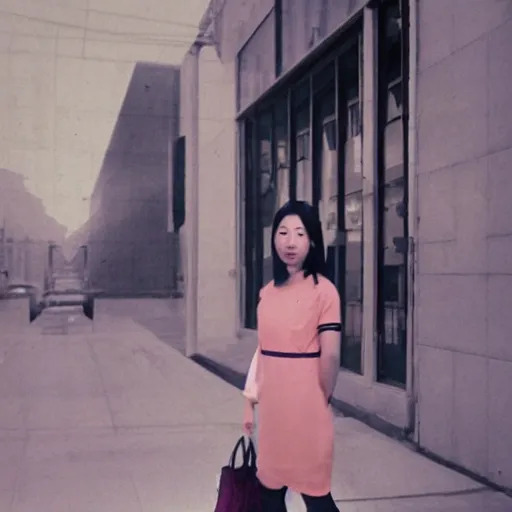 Prompt: photorealistic photo of a chinese canadian girl elisa lam wearing a everyday dress at the cecil hotel in los angeles