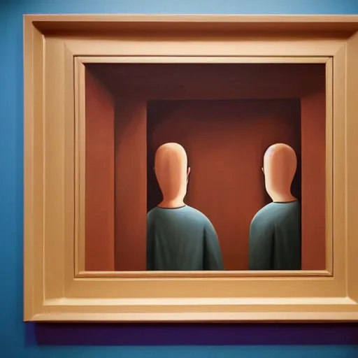 Prompt: painting in the style of george tooker