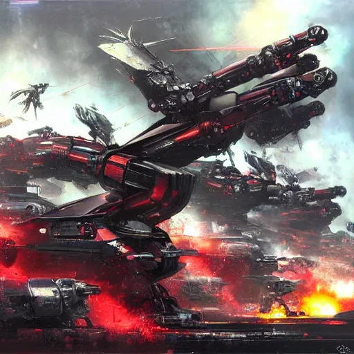 Image similar to robot cybernetic wars by raymond swanland, highly detailed, bright tones