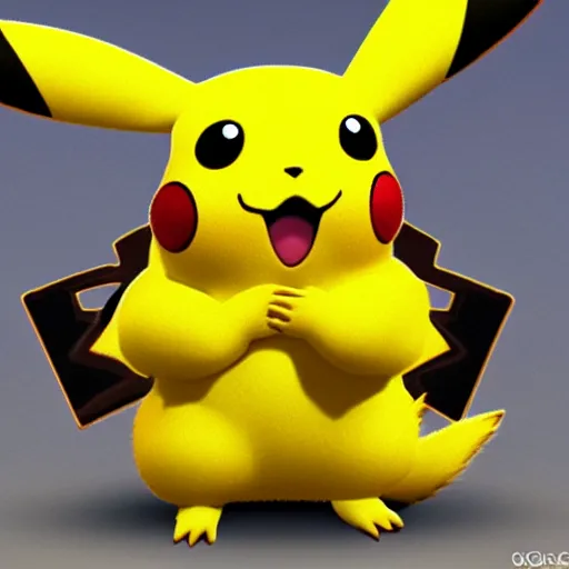 Image similar to if Pikachu real animal, photorealistic