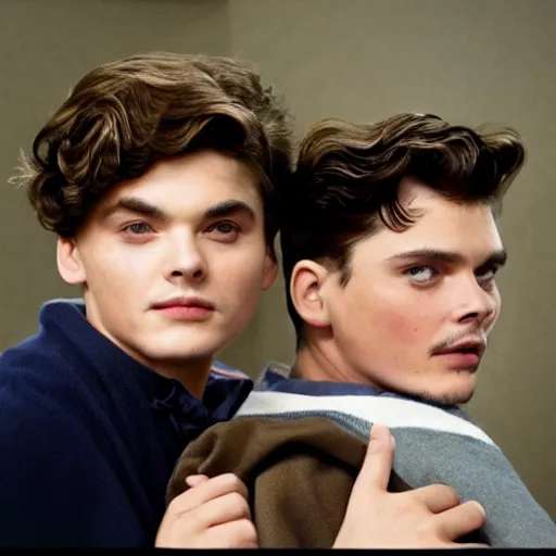 Image similar to Gilbert Blythe and johnny deep as college students