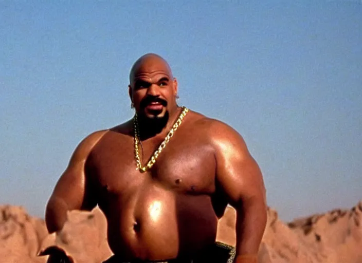 Image similar to film still of sinbad as kazaam in the movie kazaam 1 9 9 6