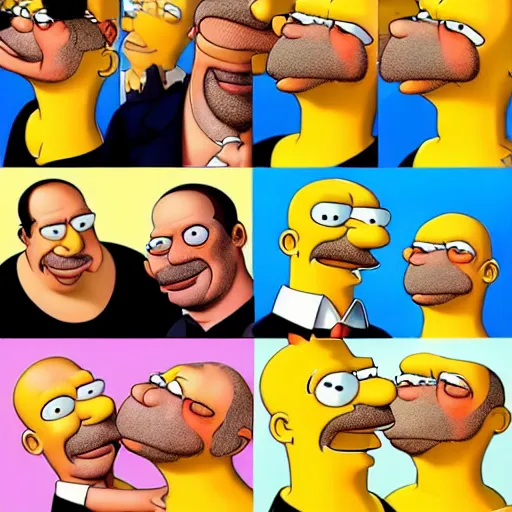 Prompt: celebrity photoshoot of a real life homer simpson, flash