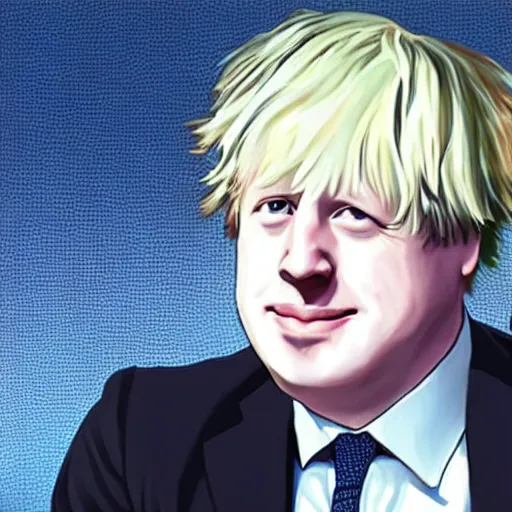 Prompt: boris johnson, anime catgirl loli