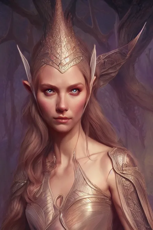 Image similar to beautiful elven princess, accurate anatomy, only two hands, highly detailed, digital painting, artstation, concept art, smooth, sharp focus, illustration, Unreal Engine 5, 8K, art by Ross Tran and Michael Whelan and greg rutkowski and edgar maxence