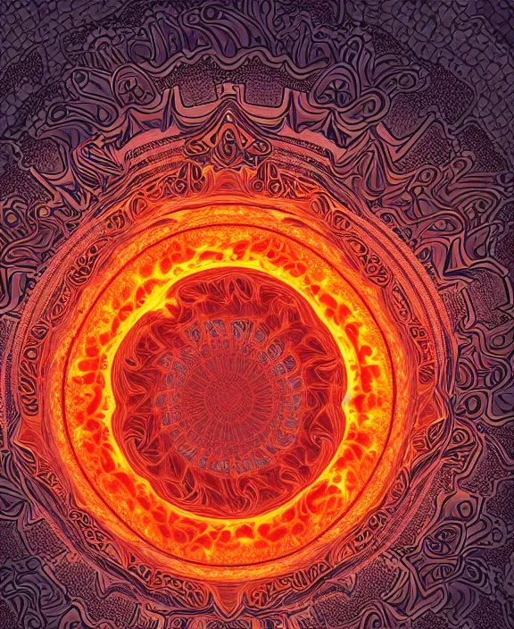 Prompt: simplicity, intricate transparent clear see - through image of fire, fractal, radiating, mandala, psychedelic, ultra realistic, concept art, modern art, photorealistic, octane render, 8 k, unreal engine. art by nori inoguchi and sam kaplan and zachary goulko and christopher marley