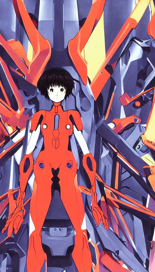 Image similar to techno artwork, from evangelion