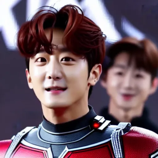 Image similar to BTS member Jung Kook as Ant Man