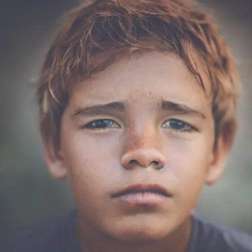 Image similar to photo of a boy made of wood