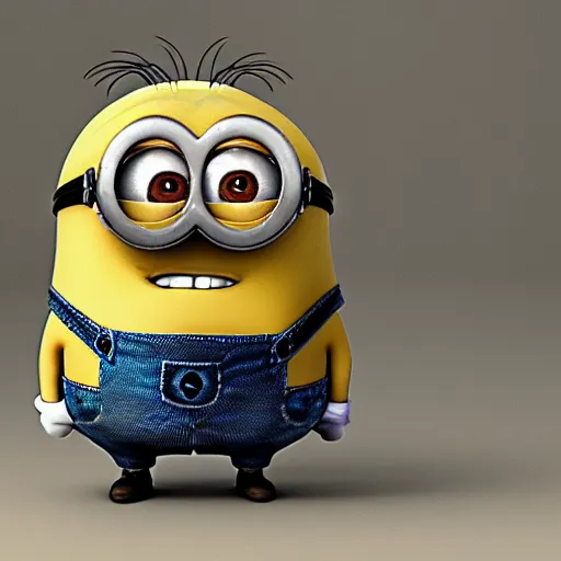Image similar to A withered wrinkly old minion