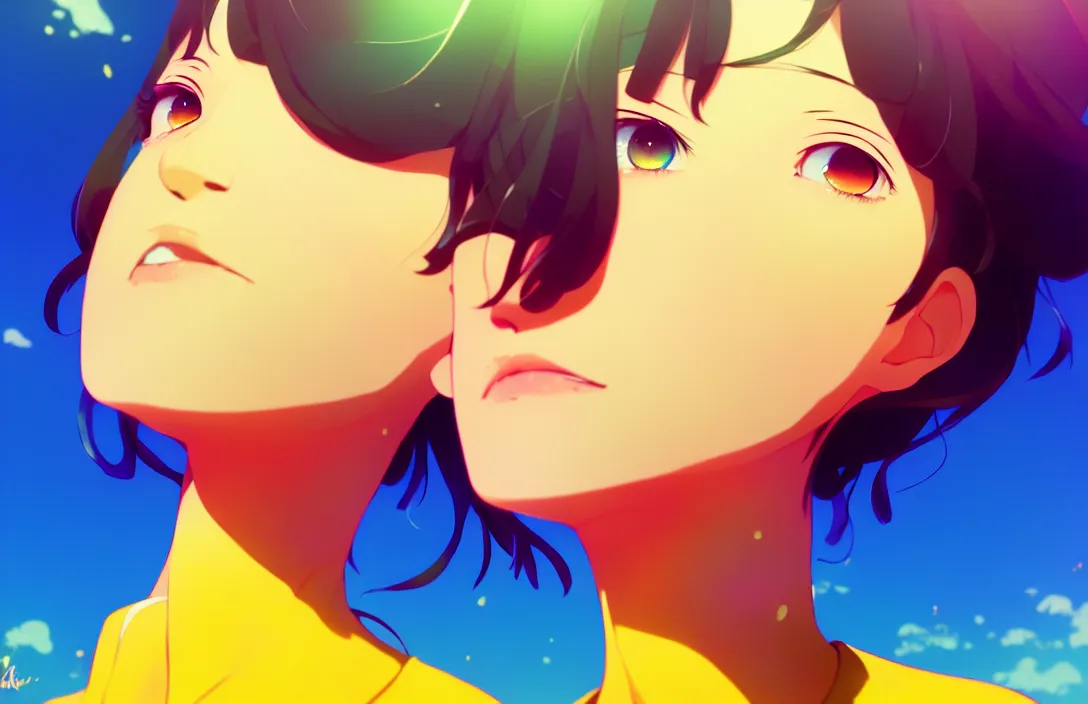 Image similar to ⁠portrait of an Sentient Lemon , Beach background, rich vivid colors, ambient lighting, dynamic lighting, 4k, HQ, official media, anime key visual, makoto shinkai, ilya kuvshinov, lois van baarle, rossdraws, detailed, trending on artstation