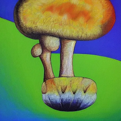 Prompt: a painting of lion's mane mushroom with a green background, a cubist painting by stanton macdonald - wright, featured on deviantart, geometric abstract art, cubism, fractalism, constructivism