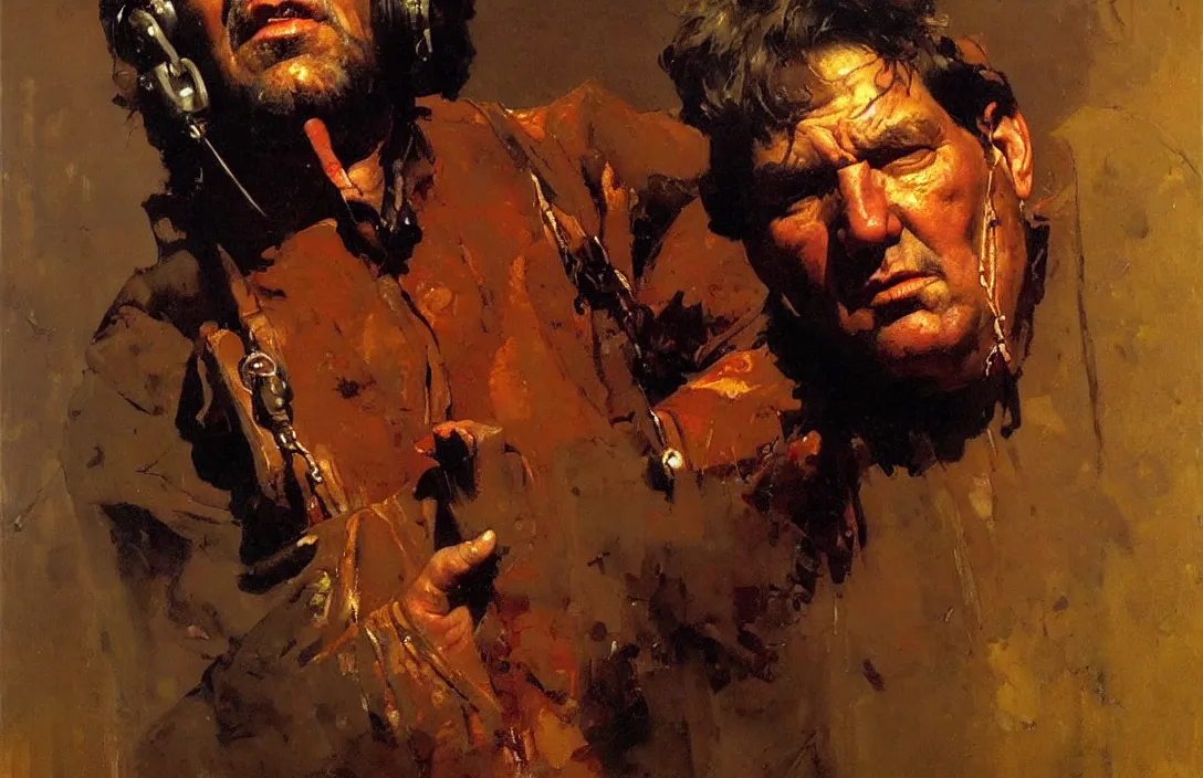 Image similar to portrait of big g se dons!!!!!!!!!!!!!!!!!!!!!!!!!!!, detailed face, detailed painting, epic lighting, by ilya repin, phil hale and kent williams