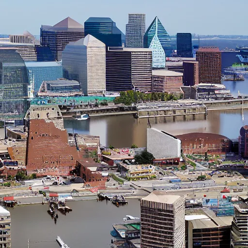 Image similar to professional photograph of baltimore in june 2 0 5 0, 8 k, very detailed, very intricate,