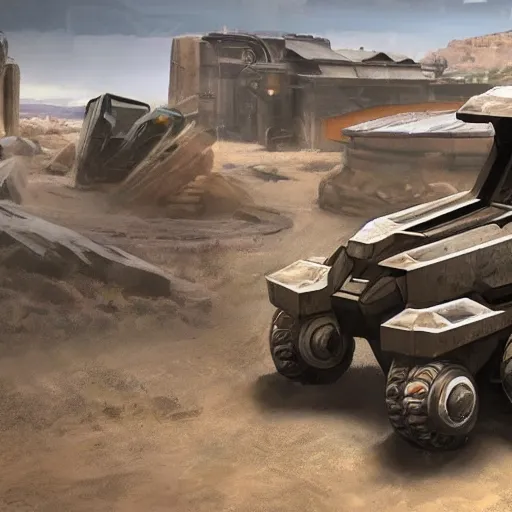 Prompt: concept art blueprint halo new atv vehicles studio photo