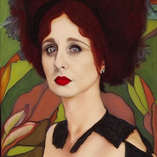 Image similar to portrait of hybrid of isy suttie and liza minelli, preraphaelite, 8 k