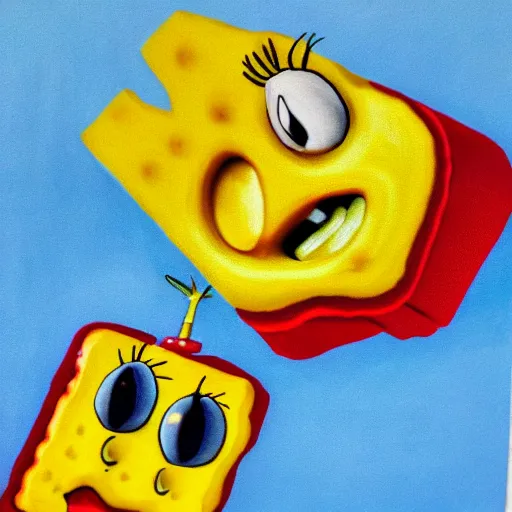 Image similar to eggspongebob. hyperdetailed photorealism