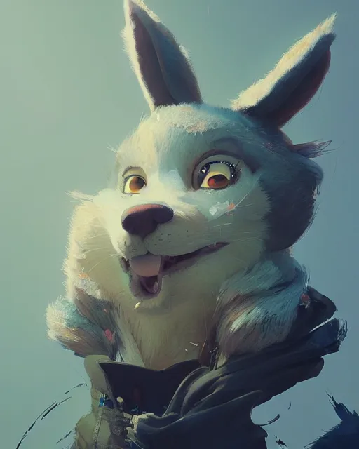 Image similar to a beautiful portrait of an anthropomorphic fursona furry disney character by cory loftis, fenghua zhong, ryohei hase, ismail inceoglu and ruan jia. volumetric light, artstation