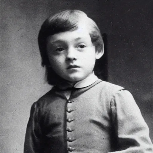 Prompt: a photo of young dumbledore as a child