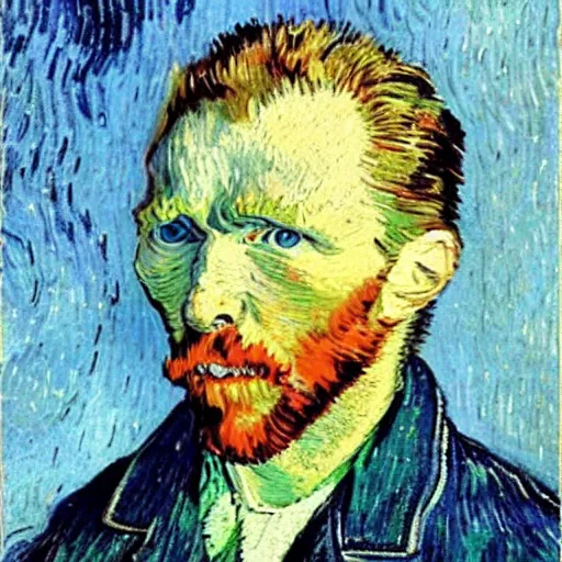 Image similar to Realistic photo of Van Gogh