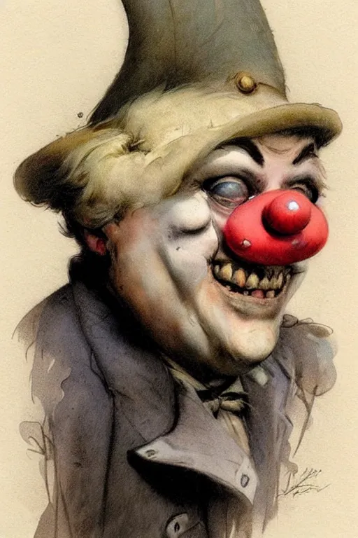 Image similar to ( ( ( ( ( 1 9 5 0 s french clown. muted colors. ) ) ) ) ) by jean - baptiste monge!!!!!!!!!!!!!!!!!!!!!!!!!!!