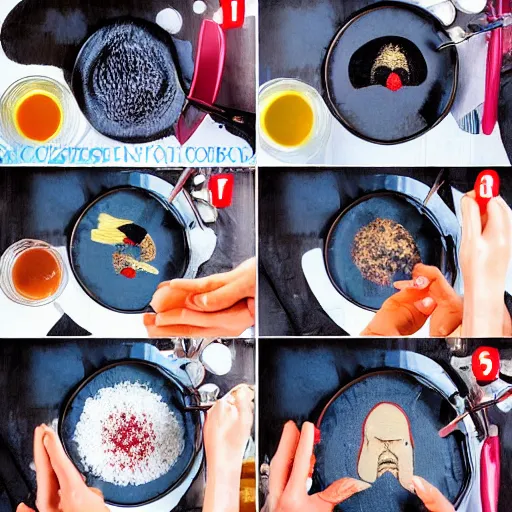 Image similar to edible george clooney made step by step, from the beautiful'how to make food art step by step collection ', dslr