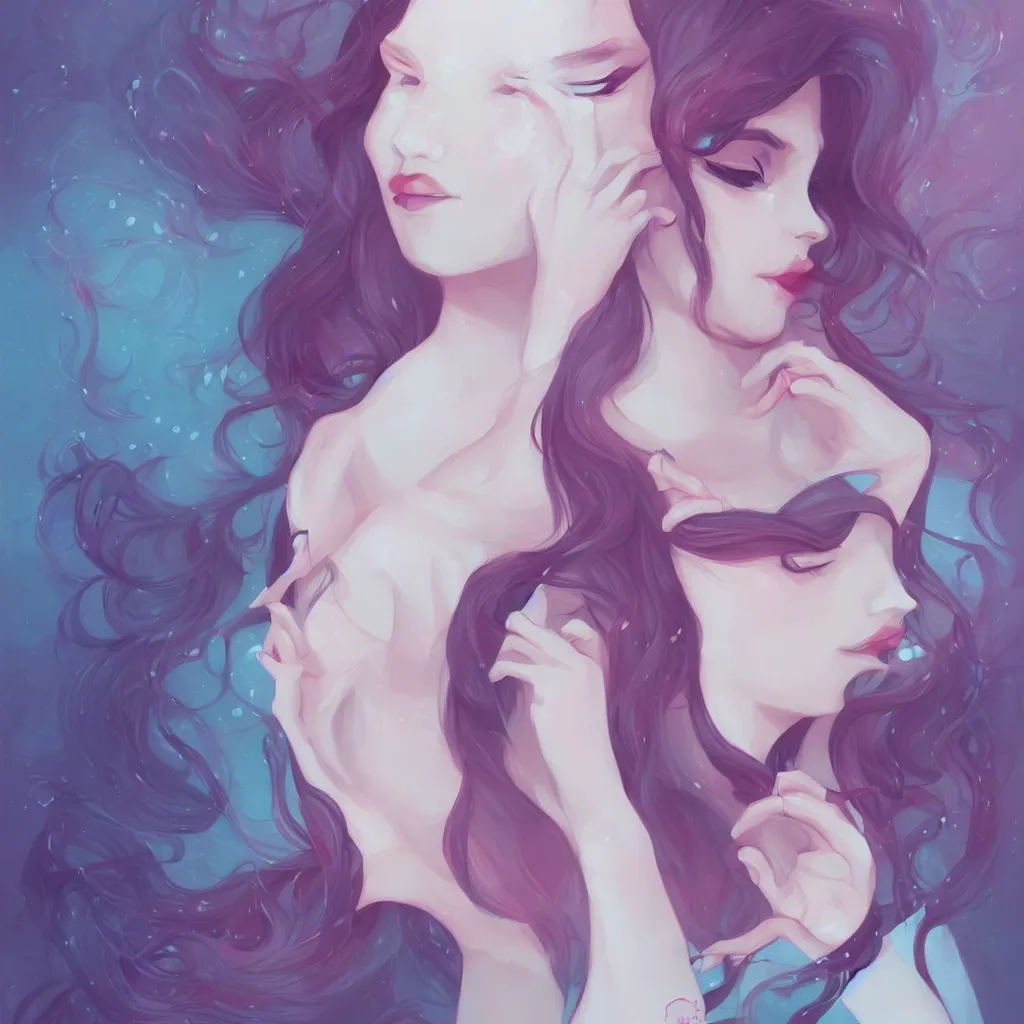 Image similar to beautiful feminine illustrations by lois van baarle