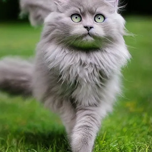 Image similar to cute fluffy cat with wings