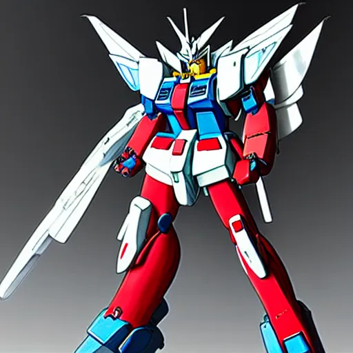 Image similar to cinematic still, full body gundam by fujioka kenki, full body gundam by mamoru nagano