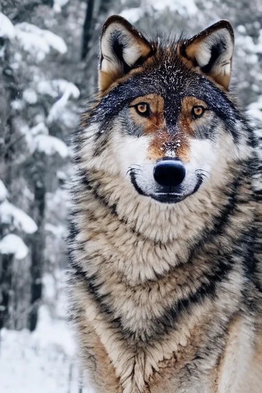 Image similar to wolves in forest winter