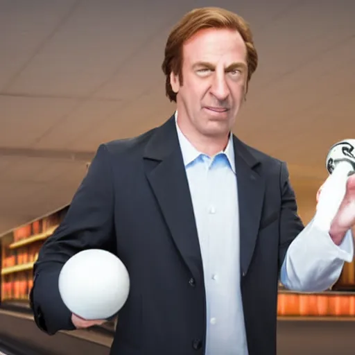 Image similar to Water White and Saul Goodman bowling