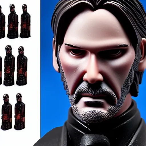 Image similar to john wick action figure