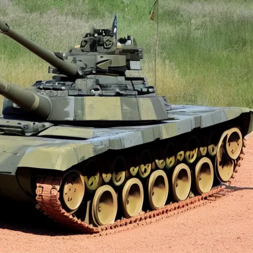 Prompt: Main Battle Tank of the European Federation